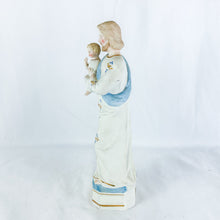 Load image into Gallery viewer, Antique German Porcelain St. Joseph Holding the Christ Child Figurine