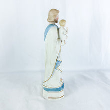 Load image into Gallery viewer, Antique German Porcelain St. Joseph Holding the Christ Child Figurine