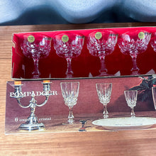 Load image into Gallery viewer, Vintage Pompadour Cristal d'Arques Coupes 6-Piece Boxed Set