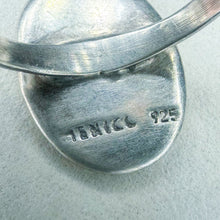 Load image into Gallery viewer, Vintage Sterling Silver Monogrammed Disc Ring, Size 8.5