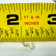 Load image into Gallery viewer, Vintage Gold-Toned Sterling Silver Clear Stone Dangling Earrings