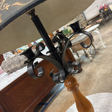 Load image into Gallery viewer, Side Table With Lamp, Cast Iron & Marble