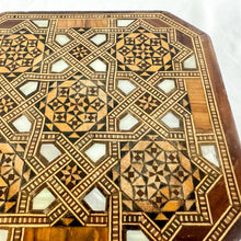 Load image into Gallery viewer, Vintage Wood & Shell Mosaic Trinket Box