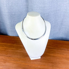Load image into Gallery viewer, Vintage Sterling Silver Wide Band Open-Back Choker Necklace