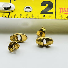 Load image into Gallery viewer, Earrings, Vintage Capri, 14k Gold Post, Abstract