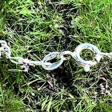 Load image into Gallery viewer, Necklace, Sterling, 22", Mini Hooper Marbles in Cylindrical Glass Vial