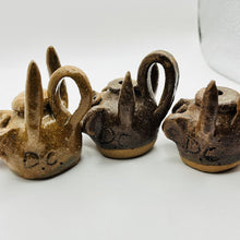 Load image into Gallery viewer, Vintage Miniature Pottery Jug, Dale Costner, With Horns