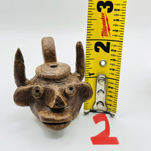 Load image into Gallery viewer, Vintage Miniature Pottery Jug, Dale Costner, With Horns