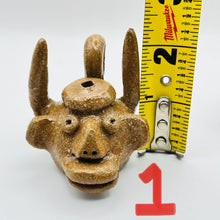 Load image into Gallery viewer, Vintage Miniature Pottery Jug, Dale Costner, With Horns