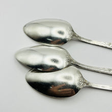 Load image into Gallery viewer, 5 O'Clock Teaspoon, Sterling Silver, Monogram W, 5 1/2 inches, 1905 Baltimore Rose, Schofield Co. Inc