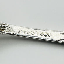 Load image into Gallery viewer, 5 O'Clock Teaspoon, Sterling Silver, Monogram W, 5 1/2 inches, 1905 Baltimore Rose, Schofield Co. Inc