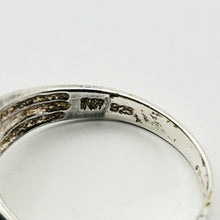 Load image into Gallery viewer, Ring, Sterling Silver, Three Band Wave, Size 9.5