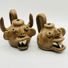 Load image into Gallery viewer, Vintage Miniature Pottery Jug, Dale Costner, With Teeth