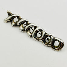 Load image into Gallery viewer, Brooch Pin, Sterling Silver, OOOXXX