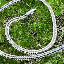 Load image into Gallery viewer, Necklace, Sterling Silver, Wheat Chain, 24 Inch