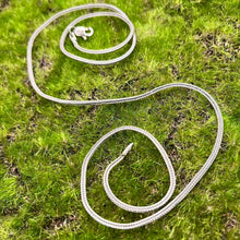 Load image into Gallery viewer, Necklace, Sterling Silver, Wheat Chain, 24 Inch