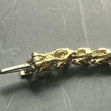 Load image into Gallery viewer, Bracelet, Tennis, Wheat Links with 37 Diamonds, Round Brilliant, 1.11 Carat TW, JAFA, 10K, 7 inches