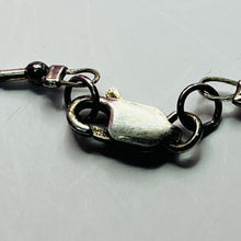 Load image into Gallery viewer, Necklace, Liquid Sterling Silver, Glass Beads, Black and White