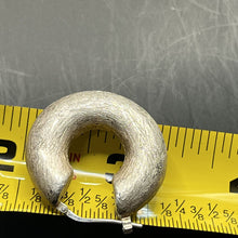 Load image into Gallery viewer, Earrings, Sterling Silver, Chunky Textured Hoops