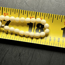 Load image into Gallery viewer, Necklace, Antique Ivory with 18k Yellow Gold Bead accents, 37 inches