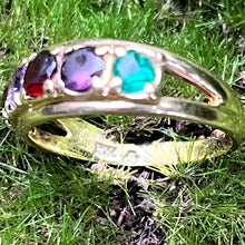 Load image into Gallery viewer, Ring, 10K Yellow Gold, Five Stones, 3 Need Replacing, Size 7 1/4