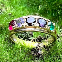 Load image into Gallery viewer, Ring, 10K Yellow Gold, Five Stones, 3 Need Replacing, Size 7 1/4