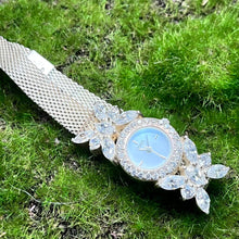 Load image into Gallery viewer, Watch, Sterling Silver With CZ, Lenox Butterfly