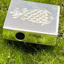 Load image into Gallery viewer, Pendant, Sterling Silver, South Carolina Palm Tree and Moon, Obverse Pineapple