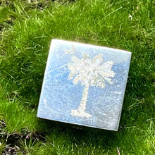 Load image into Gallery viewer, Pendant, Sterling Silver, South Carolina Palm Tree and Moon, Obverse Pineapple