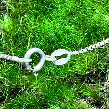 Load image into Gallery viewer, Necklace with Pendant, Sterling Silver with Turquoise, Native American, Unmarked, 30 Inch Box Chain