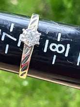 Load image into Gallery viewer, Ring, 10K Yellow Gold, Engagement Set, 3 mm Diamond, size 7 1/4