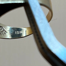 Load image into Gallery viewer, Ring, 10K Yellow Gold, 7 1.5 mm Diamonds, size 9