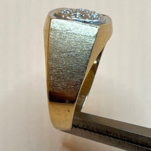 Load image into Gallery viewer, Ring, 10K Yellow Gold, 7 1.5 mm Diamonds, size 9