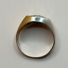 Load image into Gallery viewer, Ring, 10K Yellow Gold, 7 1.5 mm Diamonds, size 9