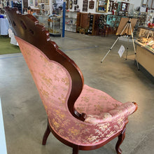 Load image into Gallery viewer, Vintage Kimball Pink Floral Upholstery Tufted Back Queen Chair
