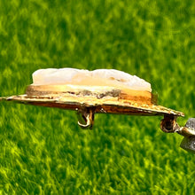 Load image into Gallery viewer, Pendant, Brooch, 14K Yellow Gold, Vintage to Antique Abalone Cameo