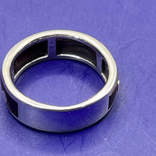 Load image into Gallery viewer, Ring, Sterling Silver, Wood Inlay, Size 6