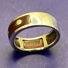 Load image into Gallery viewer, Ring, Sterling Silver, Wood Inlay, Size 6