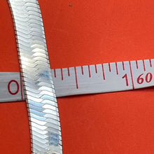Load image into Gallery viewer, Necklace, Sterling Silver, Herringbone, 6.8 mm, 18 in