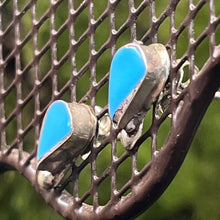 Load image into Gallery viewer, Earrings, Sterling Silver, Turquoise, Native American, Sylvia Peina