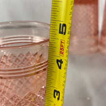 Load image into Gallery viewer, Glass, 10 oz Flat Tumbler, Set of Two, Pink, Anchor Hocking Miss America