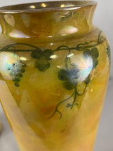 Load image into Gallery viewer, Vase, 1918 Ruskin, Yellow Lustre with Grape Vines
