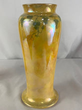 Load image into Gallery viewer, Vase, 1918 Ruskin, Yellow Lustre with Grape Vines