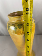 Load image into Gallery viewer, Vase, 1918 Ruskin, Yellow Lustre with Grape Vines