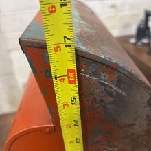 Load image into Gallery viewer, Vintage Red Metal Mailbox