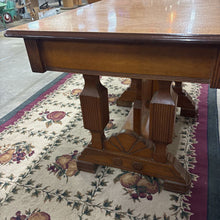 Load image into Gallery viewer, Antique Eastlake Parlor Table, Enamel Metal Top