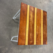 Load image into Gallery viewer, Outdoor Iron End Table With Custom Wood Top