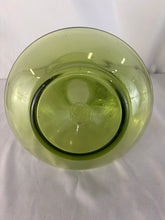 Load image into Gallery viewer, Lovely Green Double Loop Handled Handblown Bischoff Pitcher by Wayne Husted