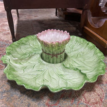 Load image into Gallery viewer, 1985 Fitz & Floyd Lettuce Leaf Chip & Dip Set