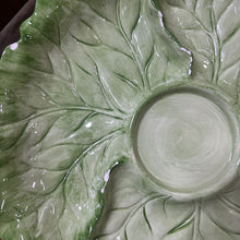 Load image into Gallery viewer, 1985 Fitz & Floyd Lettuce Leaf Chip & Dip Set